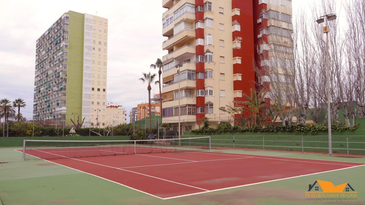Apartamento doble, residencial con piscina, tenis, futbol, zona infantil Valencia Exterior foto